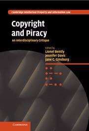Book cover of Copyright and Piracy: An Interdisciplinary Critique