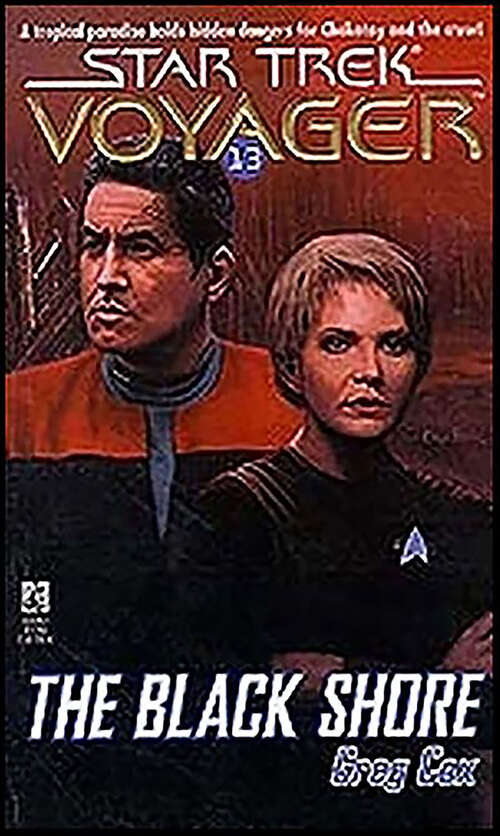 Book cover of The Black Shore (Star Trek Voyager #13)