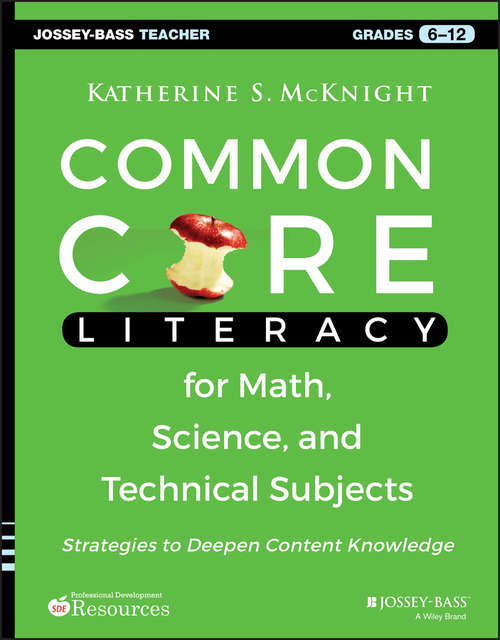 Book cover of Common Core Literacy for Math, Science, and Technical Subjects