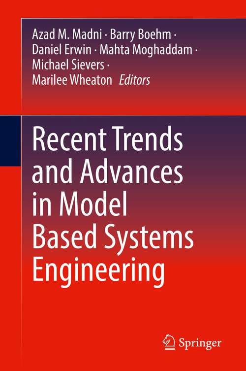 Book cover of Recent Trends and Advances in Model Based Systems Engineering (1st ed. 2022)