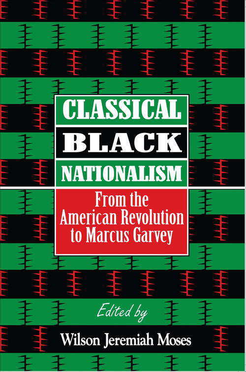 Book cover of Classical Black Nationalism