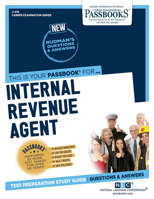Book cover of Internal Revenue Agent: Passbooks Study Guide (Career Examination Series)