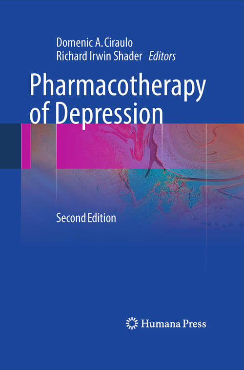 Book cover of Pharmacotherapy of Depression