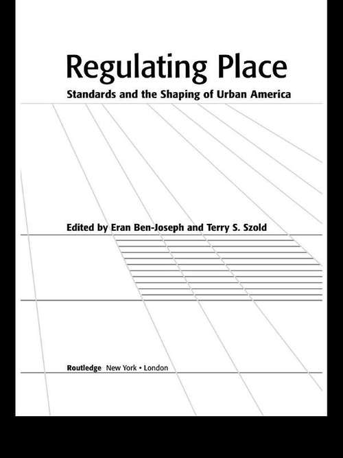 Cover image of Regulating Place