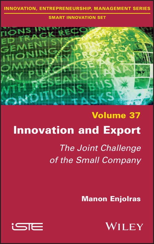 Book cover of Innovation and Export: The Joint Challenge of the Small Company