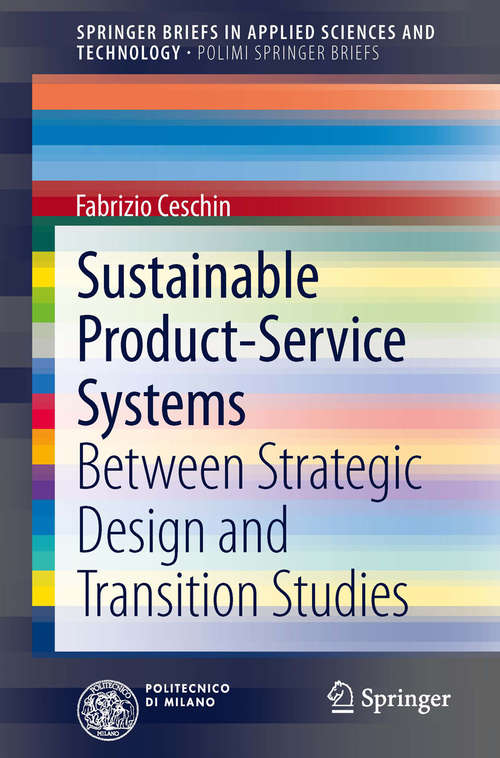 Book cover of Sustainable Product-Service Systems