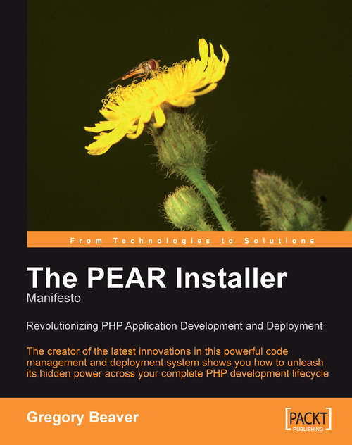 Book cover of The PEAR Installer Manifesto