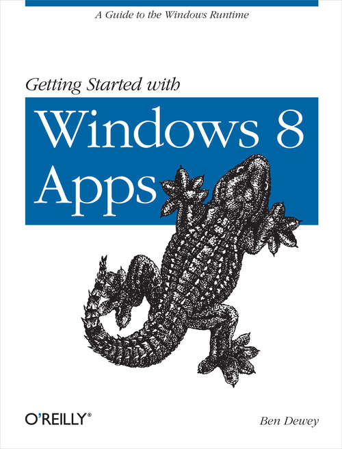 Book cover of Getting Started with Windows 8 Apps