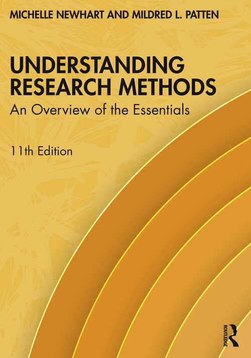 Book cover of Understanding Research Methods: An Overview of the Essentials (11)
