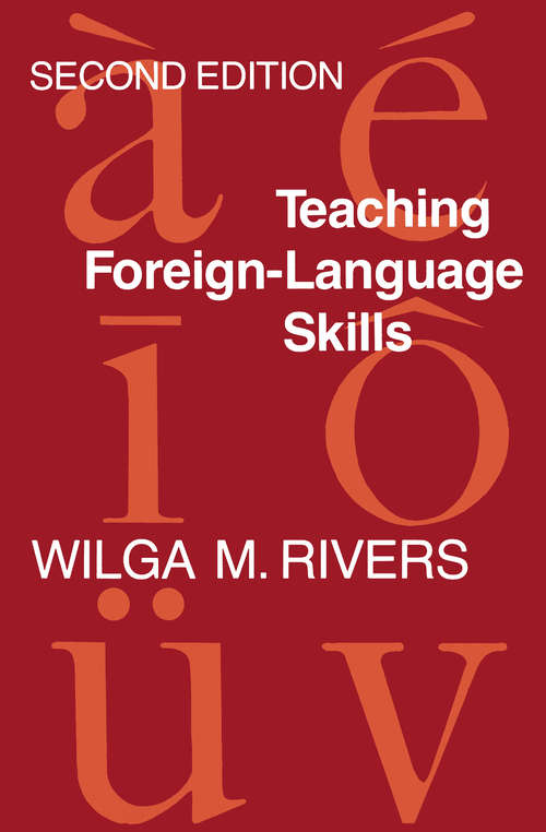 Book cover of Teaching Foreign-Language Skills