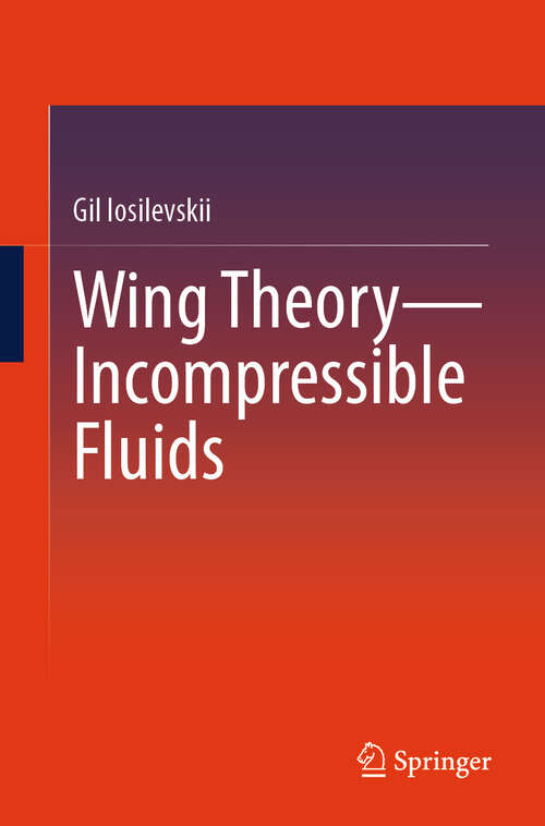 Book cover of Wing Theory—Incompressible Fluids