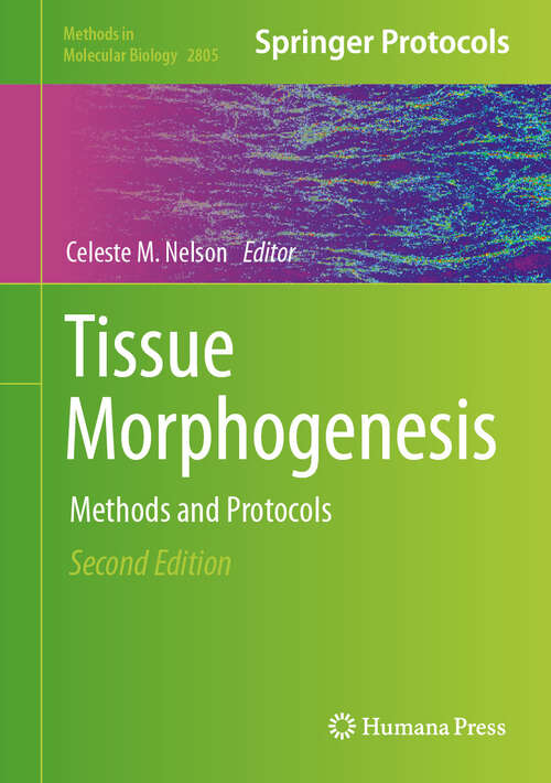 Book cover of Tissue Morphogenesis: Methods and Protocols (Second Edition 2024) (Methods in Molecular Biology #2805)