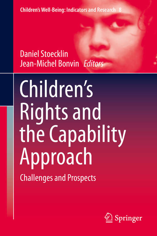 Book cover of Children's Rights and the Capability Approach