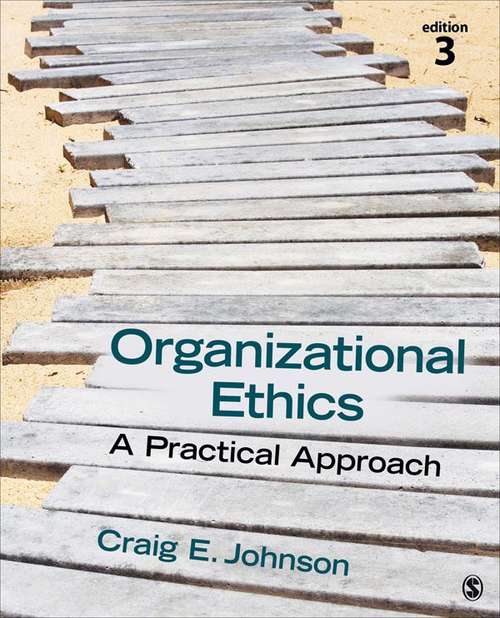 Book cover of Organizational Ethics: A Practical Approach