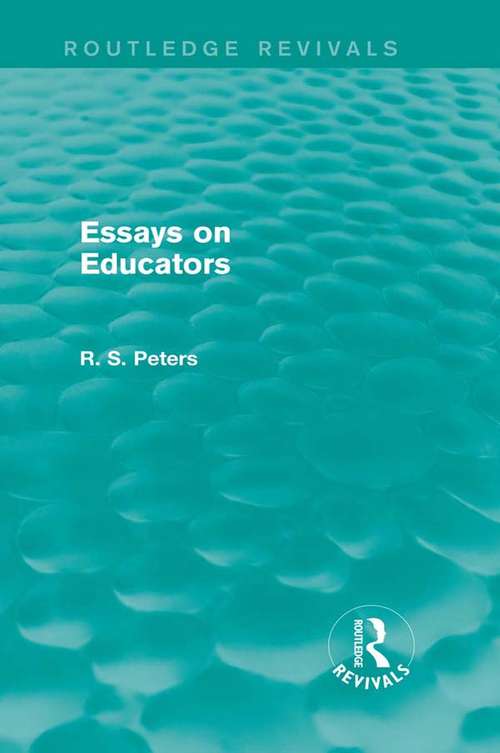 Cover image of Essays on Educators