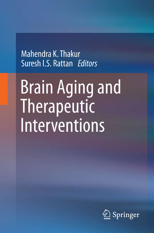 Book cover of Brain Aging and Therapeutic Interventions
