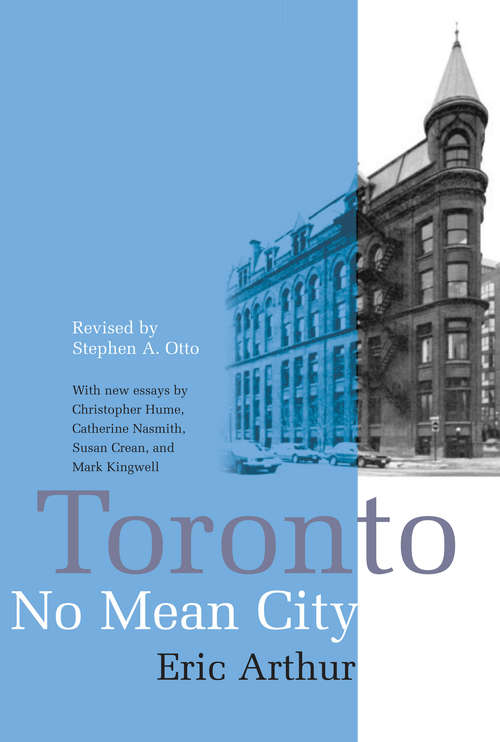 Book cover of Toronto, No Mean City
