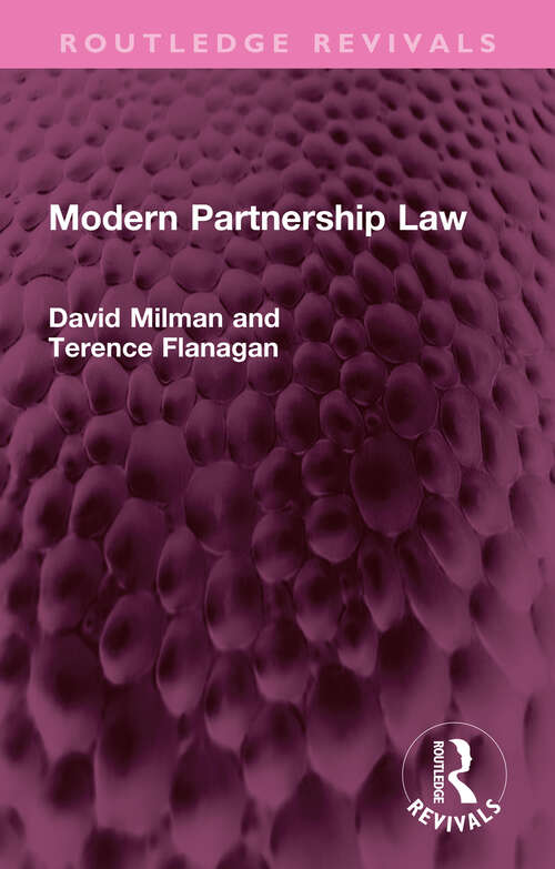 Book cover of Modern Partnership Law (Routledge Revivals)