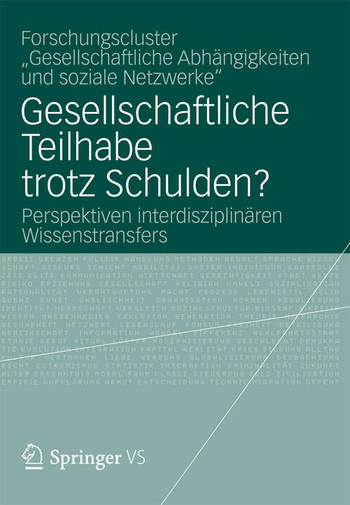 Book cover of Gesellschaftliche Teilhabe trotz Schulden?