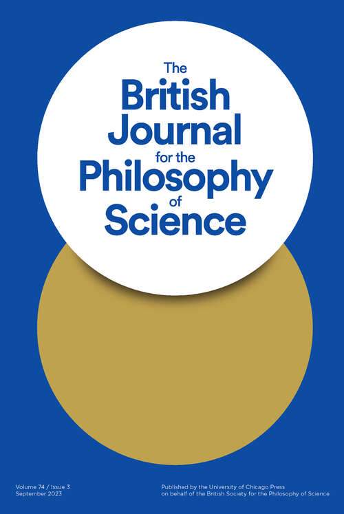 Book cover of The British Journal for the Philosophy of Science, volume 74 number 3 (September 2023)