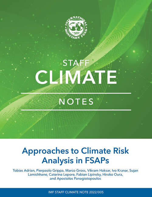 Book cover of Approaches to Climate Risk Analysis in FSAPs (Staff Climate Notes Ser.)