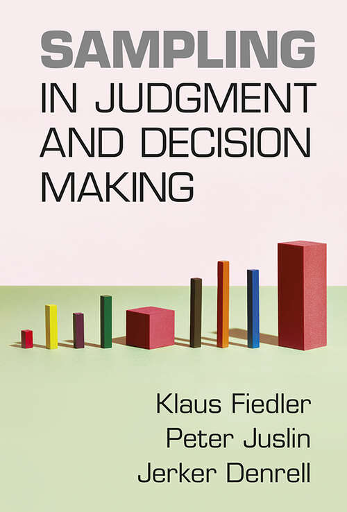 Book cover of Sampling in Judgment and Decision Making