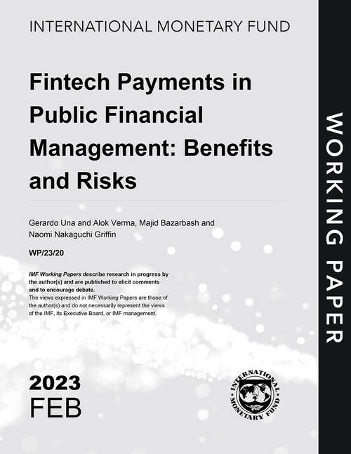 Book cover of Fintech Payments in Public Financial Management: Benefits and Risks (Imf Working Papers)