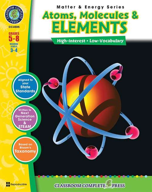 Book cover of Atoms, Molecules and Elements