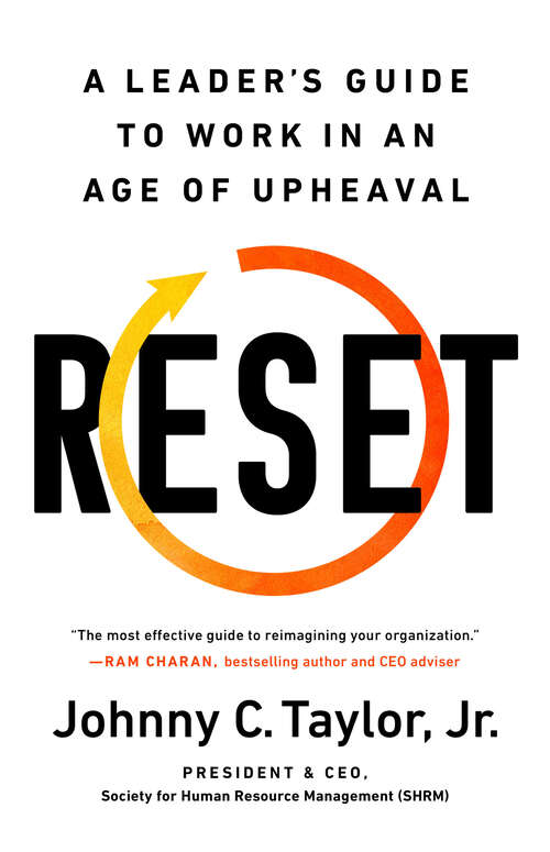 Book cover of Reset: A Leader's Guide to Work in an Age of Upheaval