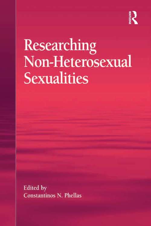 Book cover of Researching Non-Heterosexual Sexualities