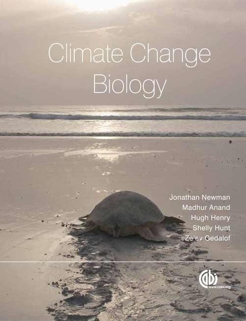 Book cover of Climate Change Biology
