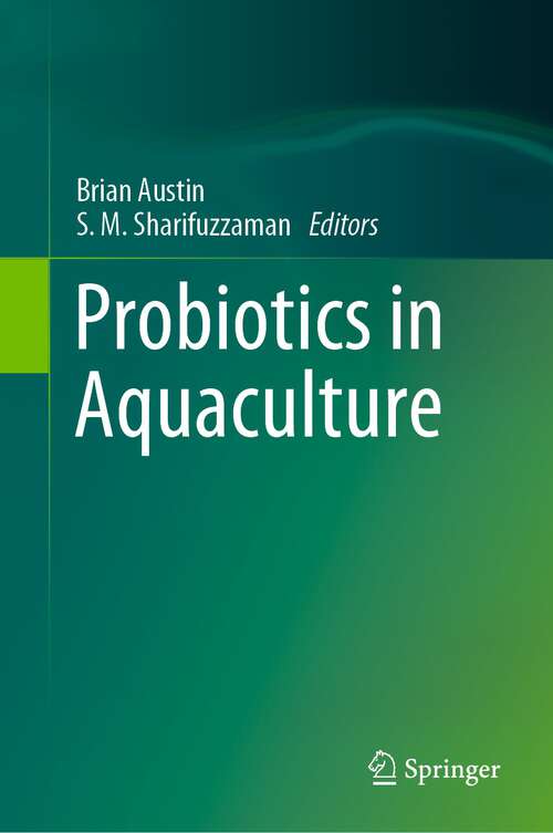 Book cover of Probiotics in Aquaculture (1st ed. 2022)