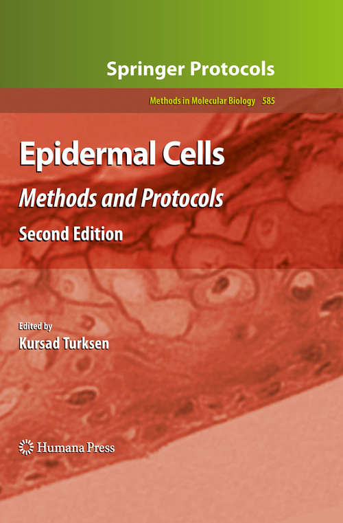 Book cover of Epidermal Cells: Methods and Protocols, Second Edition
