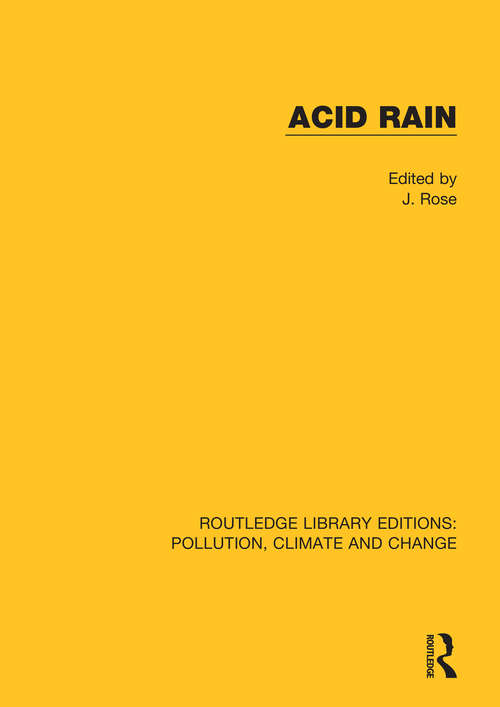 Book cover of Acid Rain
