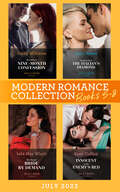 Modern Romance Collection July 2022 Books 5-8: Bound By A Nine-month Confession / Destitute Until The Italian's Diamond / His Desert Bride By Demand / Innocent In Her Enemy's Bed