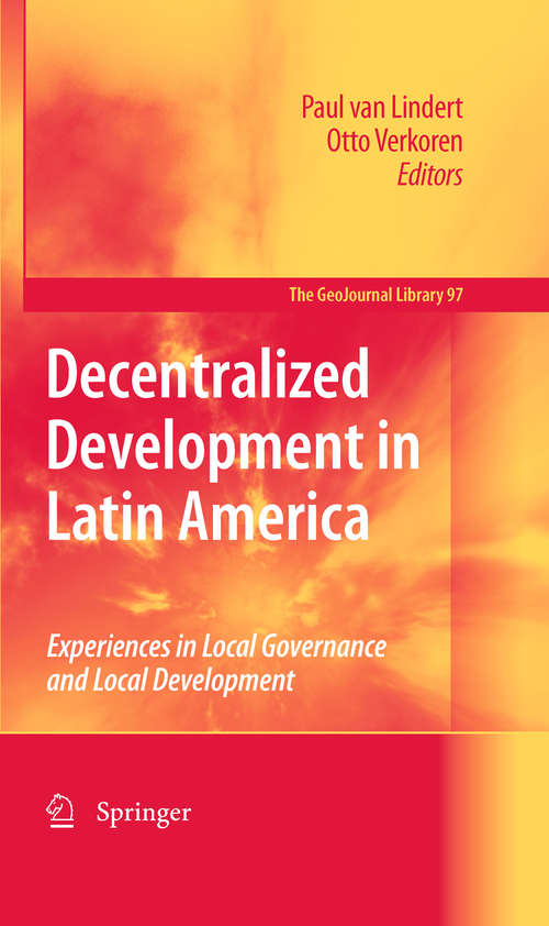 Book cover of Decentralized Development in Latin America
