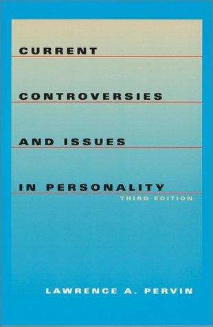 Book cover of Current Controversies and Issues in Personality (Third Edition)