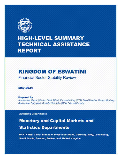 Book cover of Kingdom of Eswatini: Financial Sector Stability Review