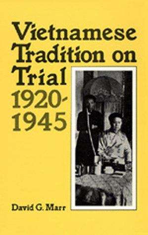 Book cover of Vietnamese Tradition on Trial, 1920-1945