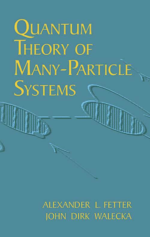 Book cover of Quantum Theory of Many-Particle Systems