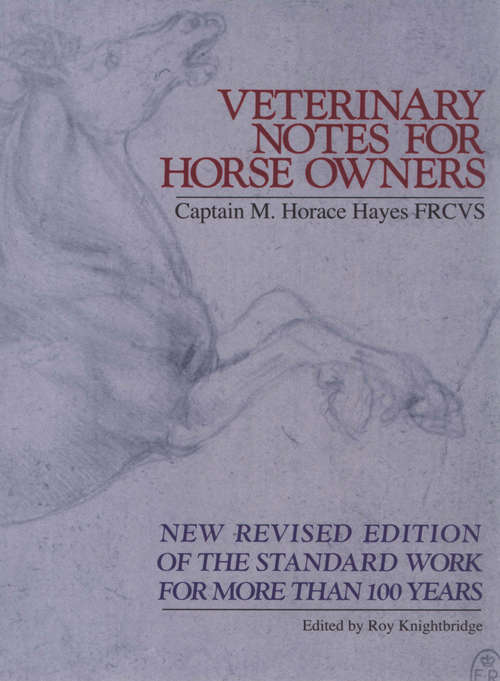 Book cover of Veterinary Notes For Horse Owners