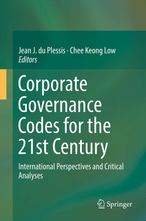 Book cover of Corporate Governance Codes for the 21st Century