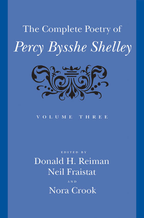 Book cover of The Complete Poetry of Percy Bysshe Shelley