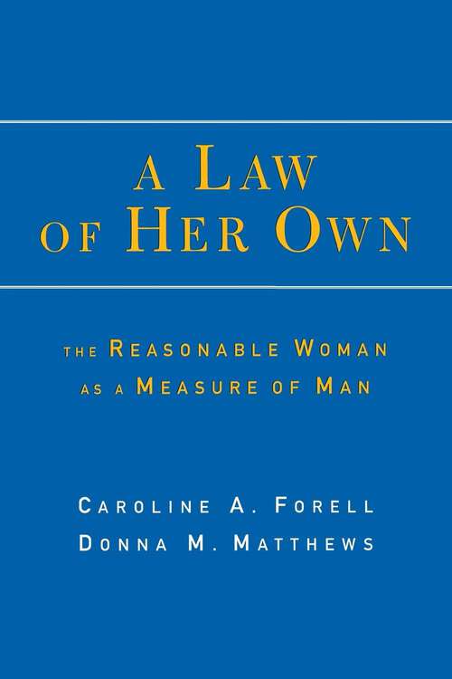 Book cover of A Law of Her Own