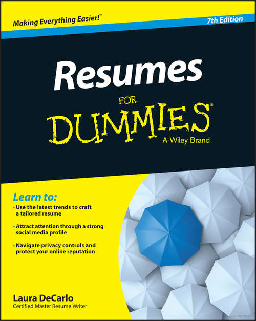 Book cover of Resumes For Dummies