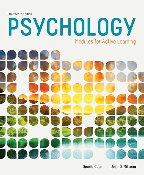 Book cover of Psychology: Modules For Active Learning, Thirteenth Edition
