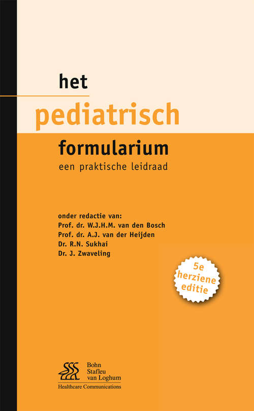 Book cover of Het pediatrisch formularium