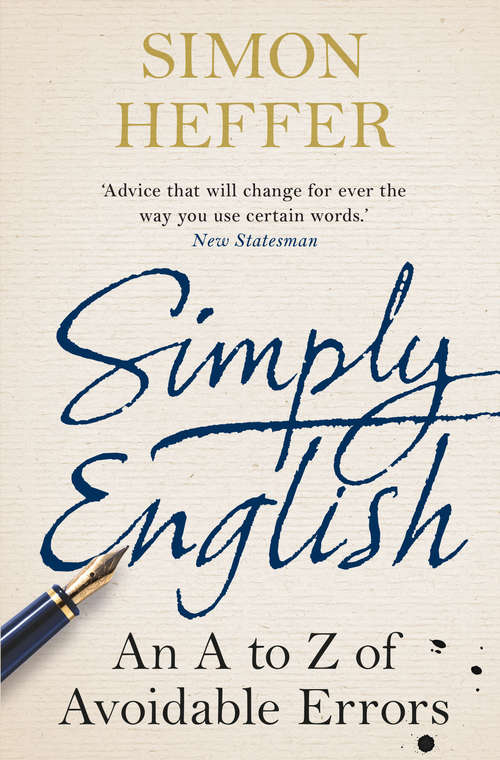 Book cover of Simply English: An A-Z of Avoidable Errors
