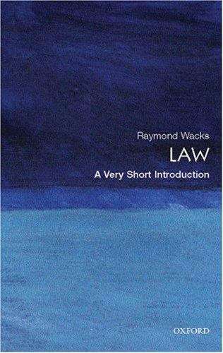 Book cover of Law: A Very Short Introduction