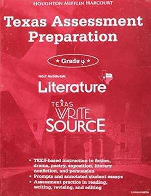 Book cover of Texas Write Source, Holt McDougal, Texas Assessment Preparation, Grade 9